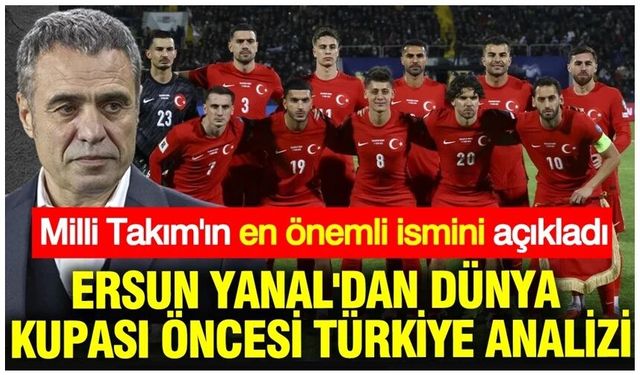 Ersun Yanal'dan Dünya Kupası öncesi Türkiye analizi: En önemli ismi açıkladı