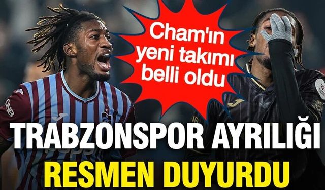 Trabzonspor’da Muhammed Cham veda etti!