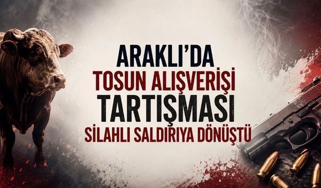 Trabzon'da tosun alışverişi kanlı bitti!