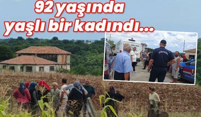 92 yaşındaki kadının cesedi tarlada yanmış halde bulundu!