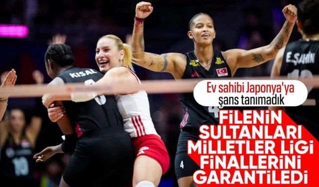 A Milli Kadın Voleybol Takımı, Japonya'yı devirdi