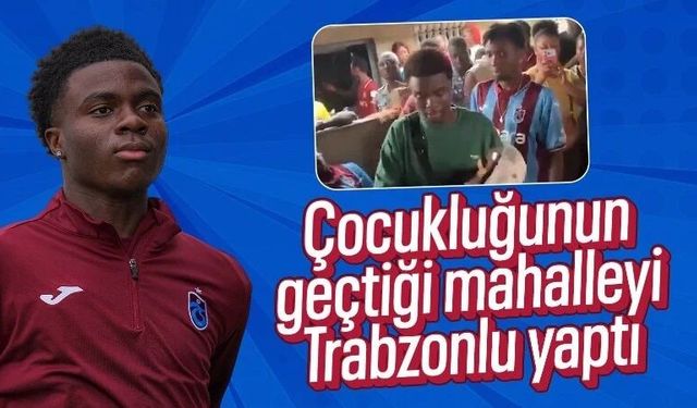 Oulai'den anlamlı ziyaret! Çocukluk mahallesine gitti