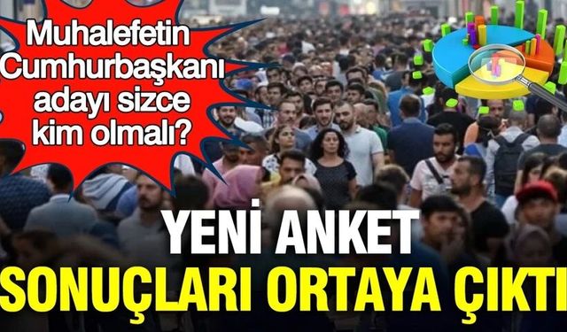 Yeni anket ASAL Araştırma'dan: Muhalefetin Cumhurbaşkanı adayı sizce kim olmalı?