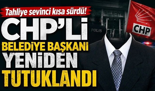 Tahliye sevinci kısa sürdü!