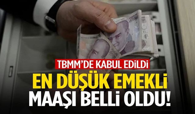 TBMM'de kabul edildi: En düşük emekli maaşı belli oldu!