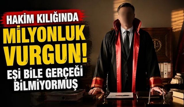 Hakim kılığında milyonluk vurgun! Eşi bile gerçeği bilmiyormuş