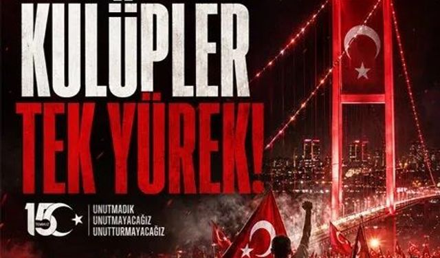 Trabzonspor'dan 15 Temmuz Demokrasi ve Millî Birlik günü mesajı!