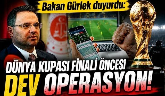 Bakan Gürlek’ten yasa dışı bahis açıklaması: “6 bin 314 banka hesabı tespit edildi"