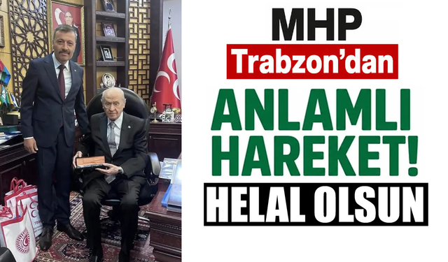 MHP Trabzon’dan anlamlı hareket! Çiçek göndermek yerine…