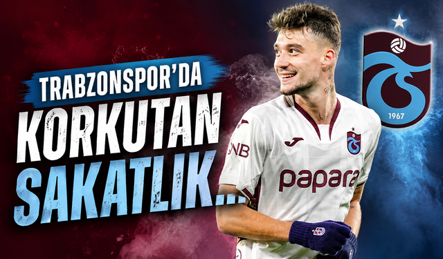 Trabzonspor’da korkutan sakatlık…