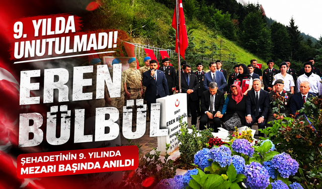 Eren Bülbül şehadetinin 9. yılında mezarı başında anıldı