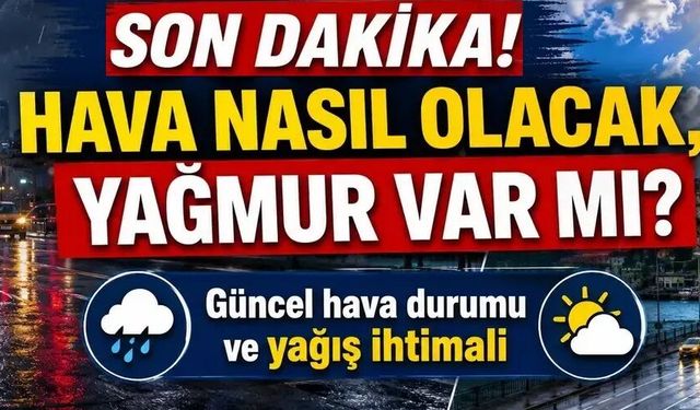 Karadeniz'de yağmur, 2 bölgede rüzgar var