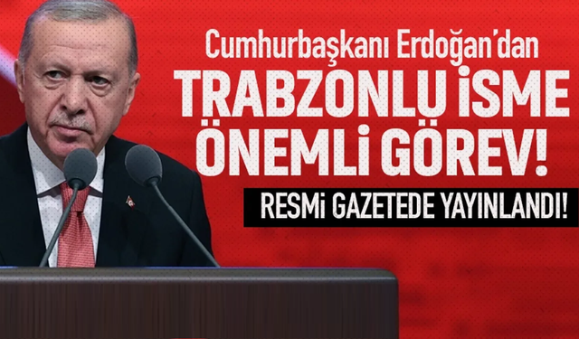 Trabzonlu isim TOKİ Başkan Yardımcılığı görevine atandı