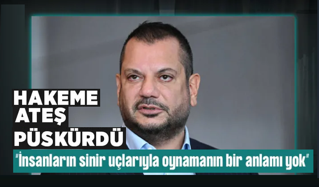 Trabzonspor Başkanı Ertuğrul Doğan'dan hakem tepkisi!