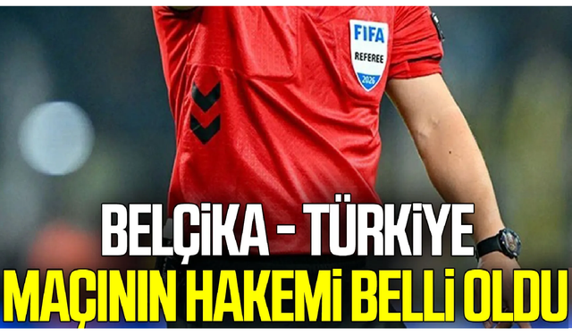 Belçika-Türkiye maçının hakemi Rohit Saggi oldu