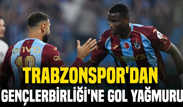 Trabzonspor'dan Papara Park'ta gol şov!