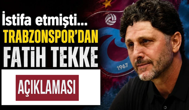 Trabzonspor’dan Fatih tekke açıklaması! Tüm hak edişlerini verdik