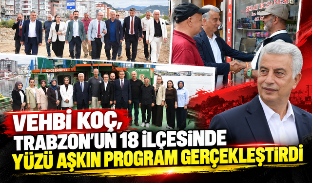 Vehbi Koç, Trabzon’un 18 İlçesinde Yüzü Aşkın Program Gerçekleştirdi