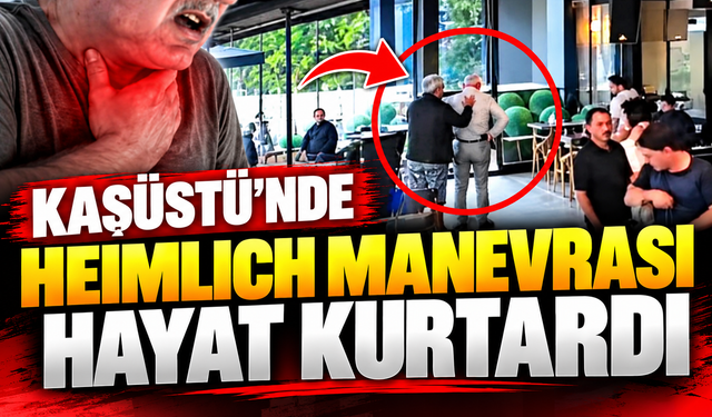 Trabzon’da Heimlich Manevrası Hayat Kurtardı