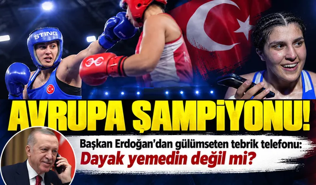 Başkan Erdoğan’dan Busenaz Sürmeneli’ye tebrik telefonu!