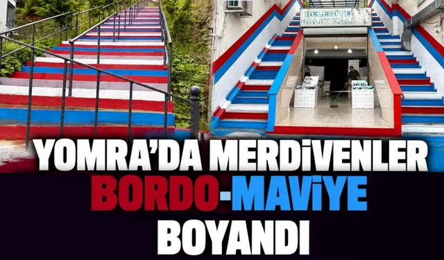 Trabzonspor sevgisi Yomra'da sokaklara taştı!