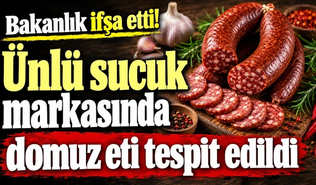 Bakanlık ifşa etti! Ünlü sucuk markasında domuz eti tespit edildi