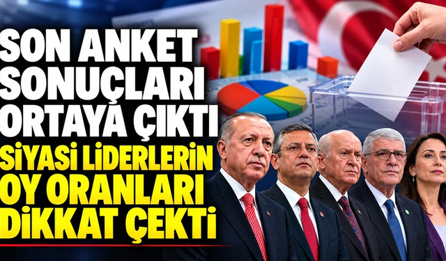 Son anket açıklandı! Erdoğan ve Özel arasındaki fark dikkat çekti