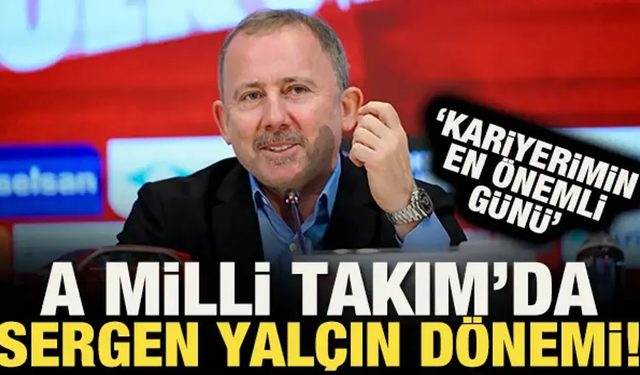 A Milli Takım'da Sergen Yalçın dönemi: İmza töreni düzenlendi!