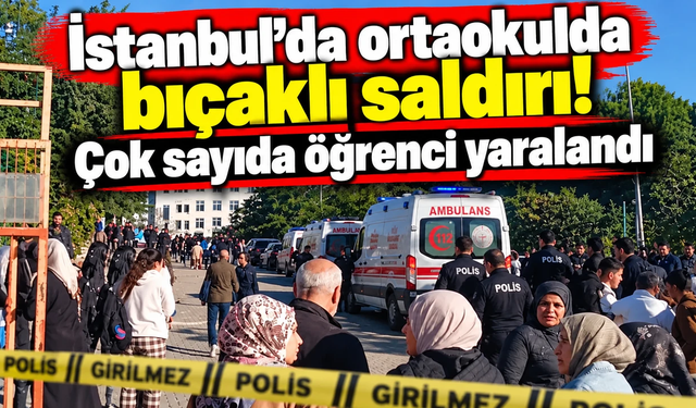 Başka bir okuldan üniformasıyla geldi, 8 öğrenciyi bıçakladı!