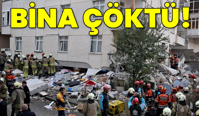 Maltepe'de 7 katlı bina çöktü!