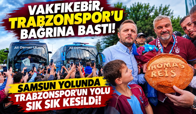 Trabzonspor'a taraftarından sürpriz! Yolu kesip, tezahürat yaptılar...