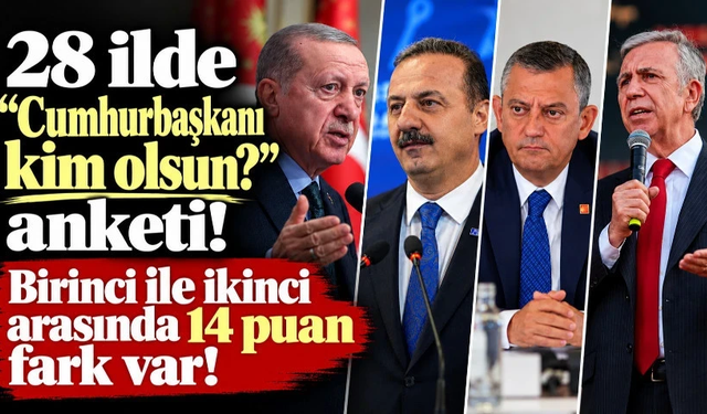 28 ilde "Cumhurbaşkanı kim olsun?" anketi!