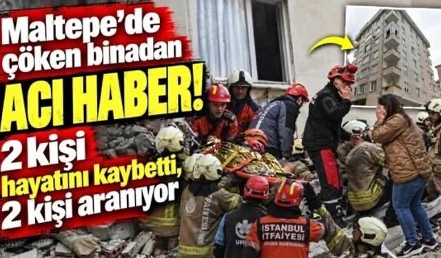 Maltepe'de binadan acı haber geldi
