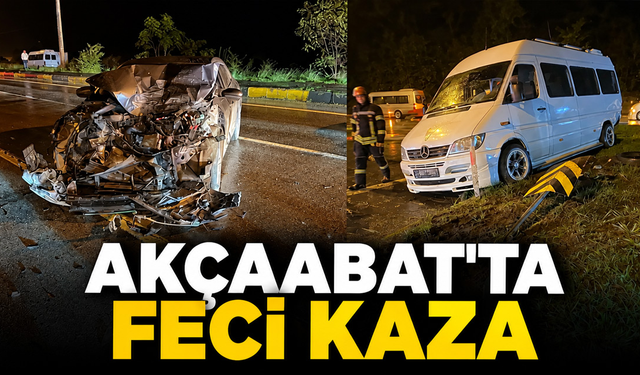 Akçaabat'ta Feci Kaza!