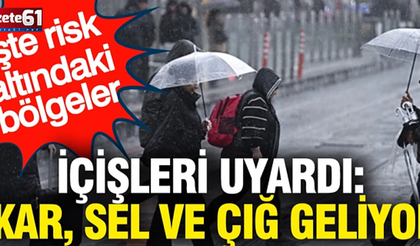 Meteoroloji'den yeni hava durumu raporu: İçişleri Bakanlığı'ndan 18 ile uyarı!