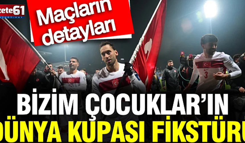 Dünya Kupası'na gidiyoruz! İşte A Milli Takım'ın fikstürü