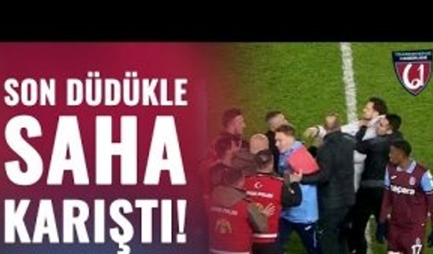 Trabzon'da maç sonu gerginlik. Biz bu Alanya'yı tanıyoruz!