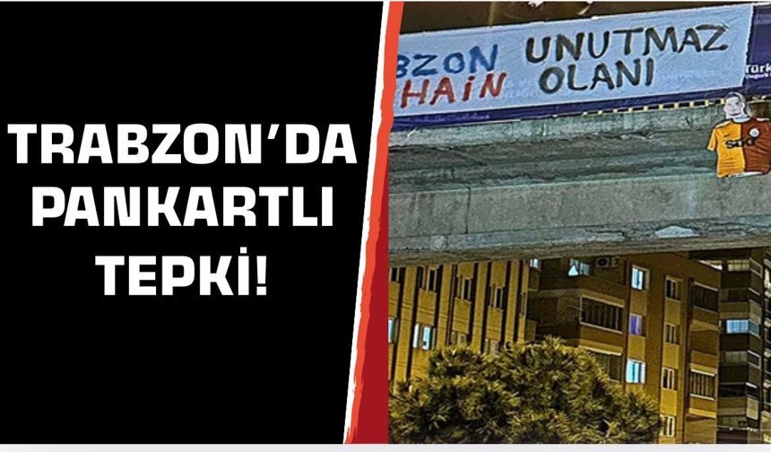 Trabzonspor taraftarından pankartlı gönderme!