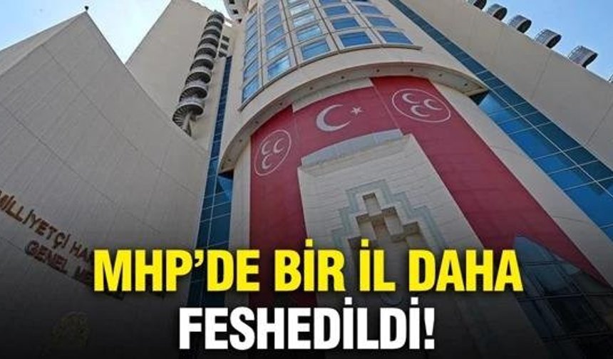 MHP’de Bir Fesih Kararı Daha: Kütahya İl Teşkilatı Görevden Alındı