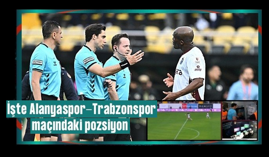 Corendon Alanyaspor-Trabzonspor maçında penaltı kararı! İşte o pozisyon