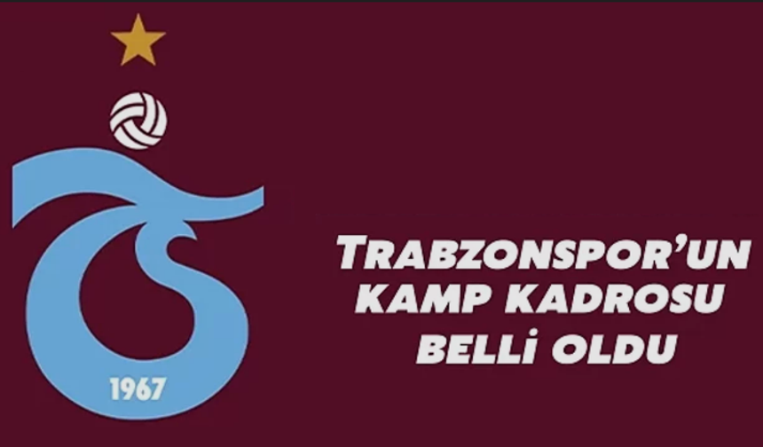 Trabzonspor’un Alanyaspor Maçı Kamp Kadrosu Açıklandı