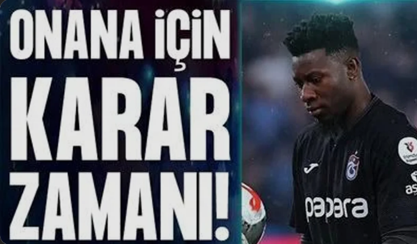 Trabzonspor'dan Onana kararı!