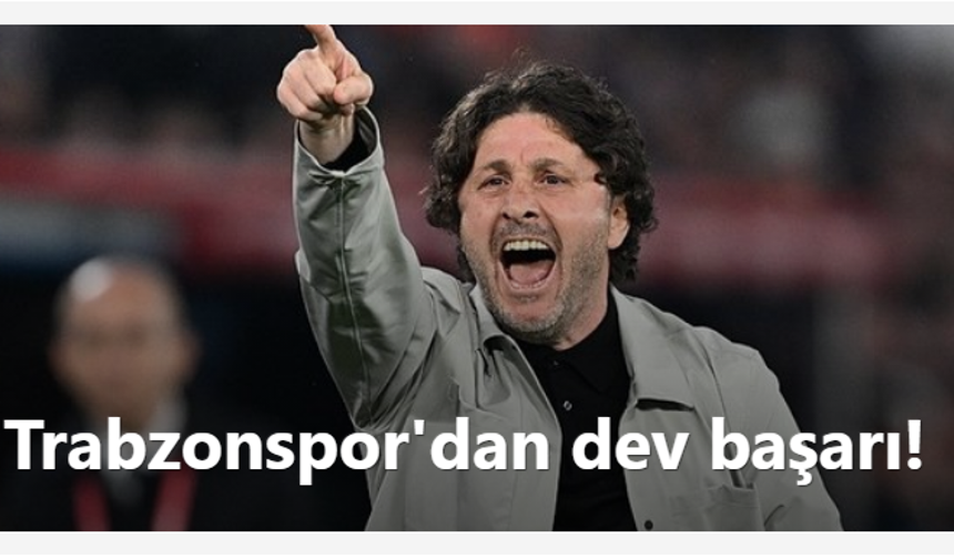 Trabzonspor'da Fatih Tekke'den dev başarı!