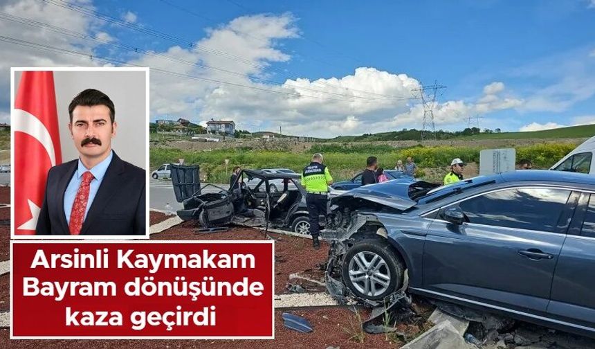 Trabzonlu kaymakam trafik kazasında yaralandı!