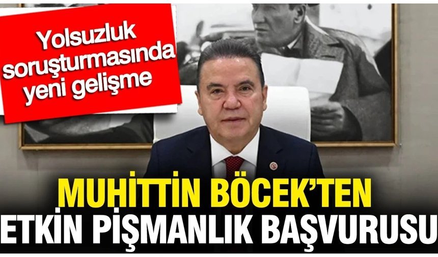 Tutuklu Muhittin Böcek, 'etkin pişmanlık' kapsamında ifade verdi