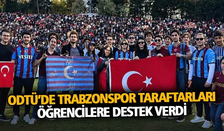 Trabzonspor Taraftarları Öğrencilere Destek Verdi