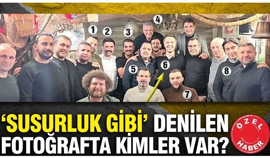 ‘Susurluk gibi’ denilen fotoğrafta kimler var?