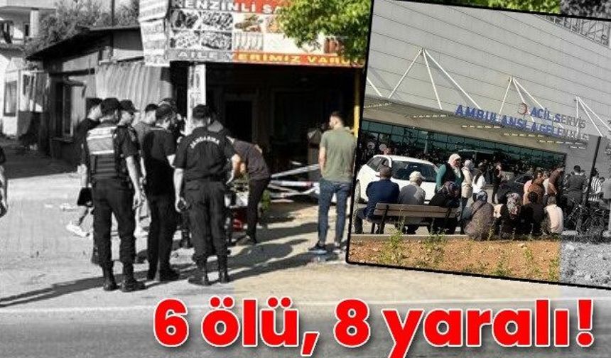 6 kişi öldü 8 kişi yaralandı