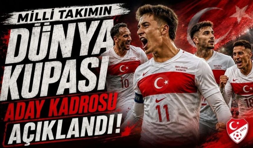 A Milli Takım’ın Dünya Kupası kadrosu açıklandı!