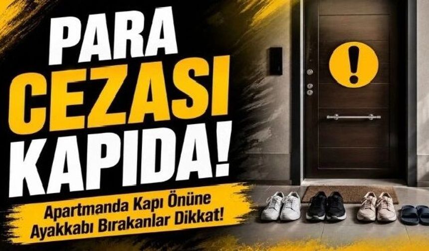 Apartmanda Kapı Önüne Ayakkabı Bırakanlar Dikkat!